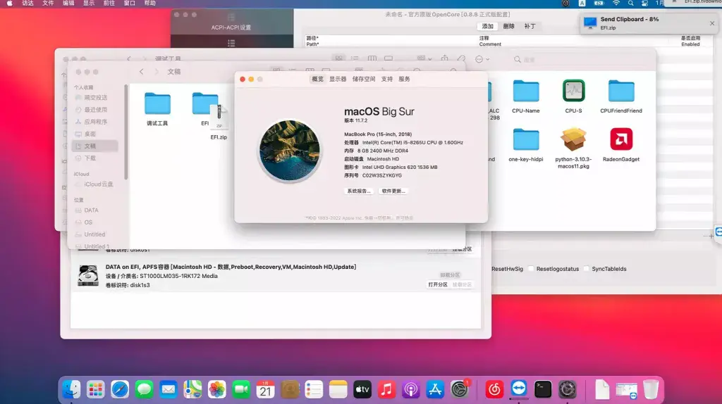 戴尔戴尔Inspiron 5480/5488/5580/7580 Vostro 5481/5581 i5-8265U黑苹果安装EFI - 图片3