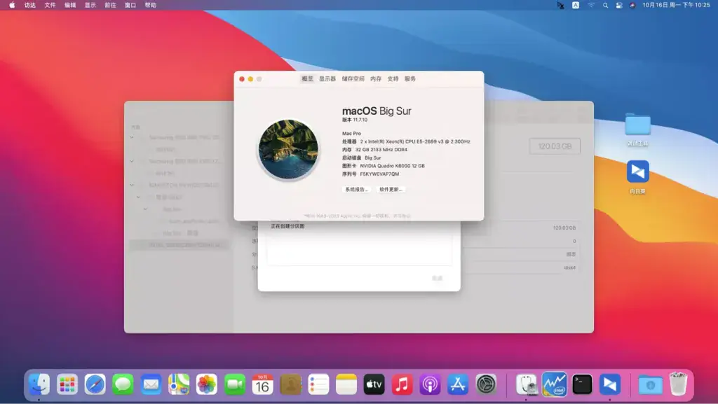 E5-2699 v3 双路 华硕Z10PE-D8 WS 台式机 EFI Big Sur - 图片1